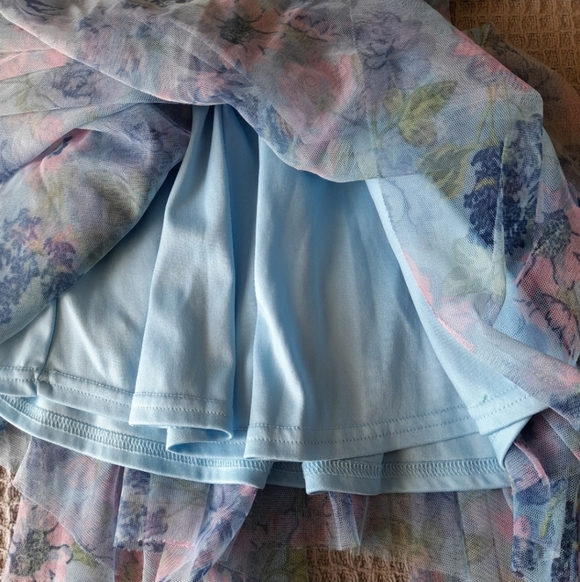 Nanette Lepore Blue Dress with Floral Accents. 3T - Picture 7 of 10